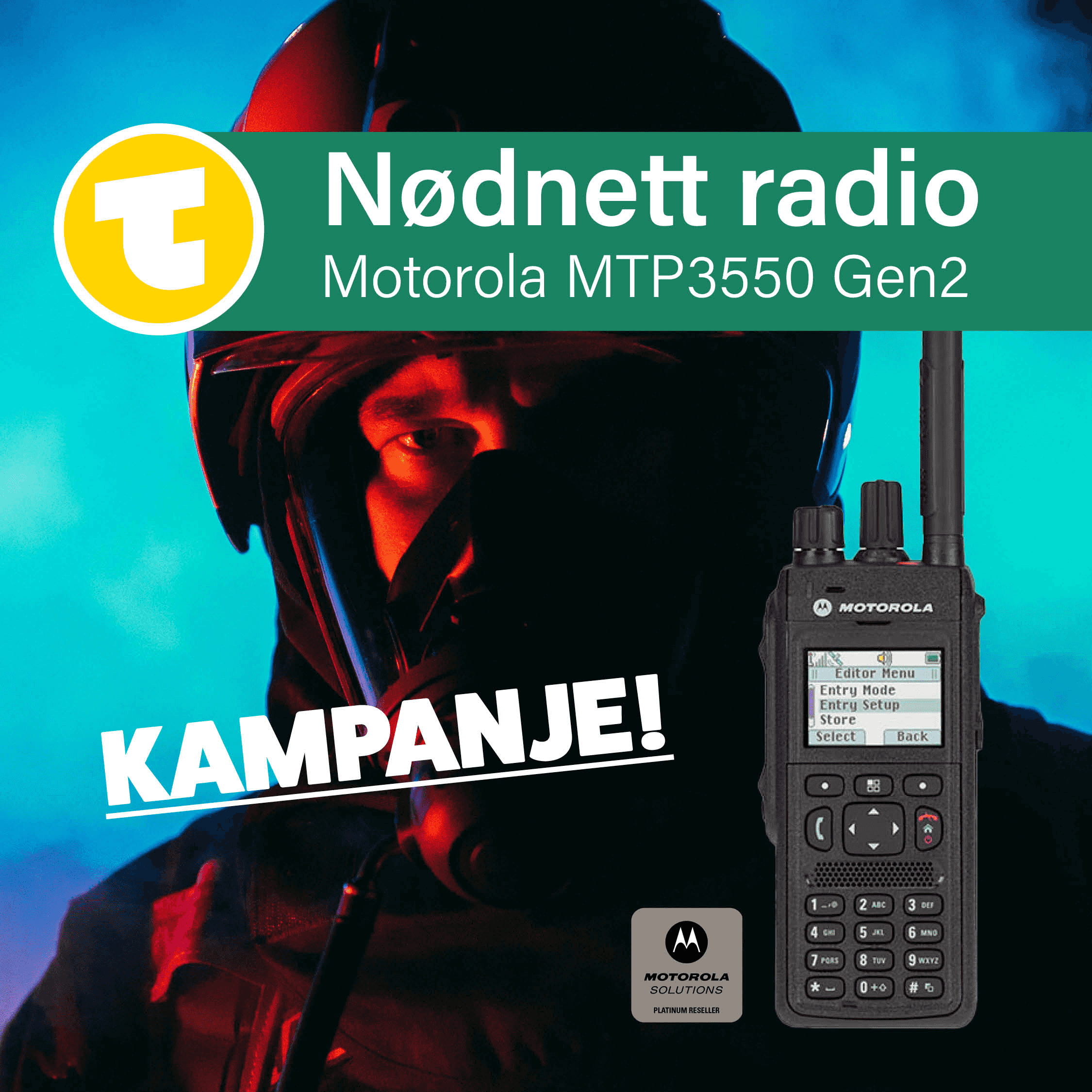 foto av brannmann med nødnett-radio FB_MTP3550-Gen2