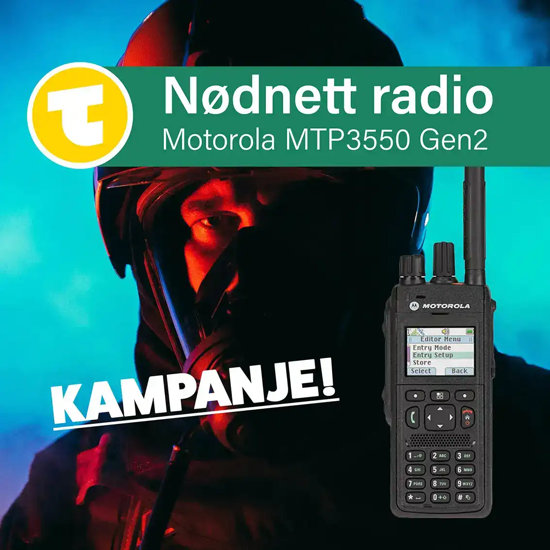 foto av brannmann med nødnett-radio FB_MTP3550-Gen2